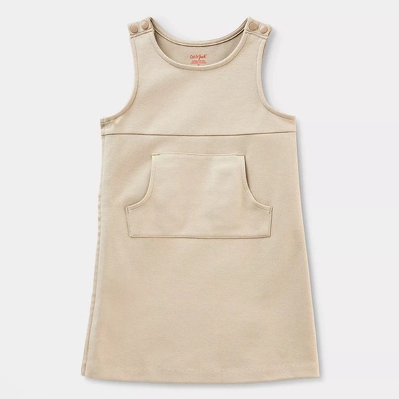 Cat & Jack Other - Cat & Jack Toddler Girls Adaptive School Uniform Sleeveless Dress - Khaki 3t